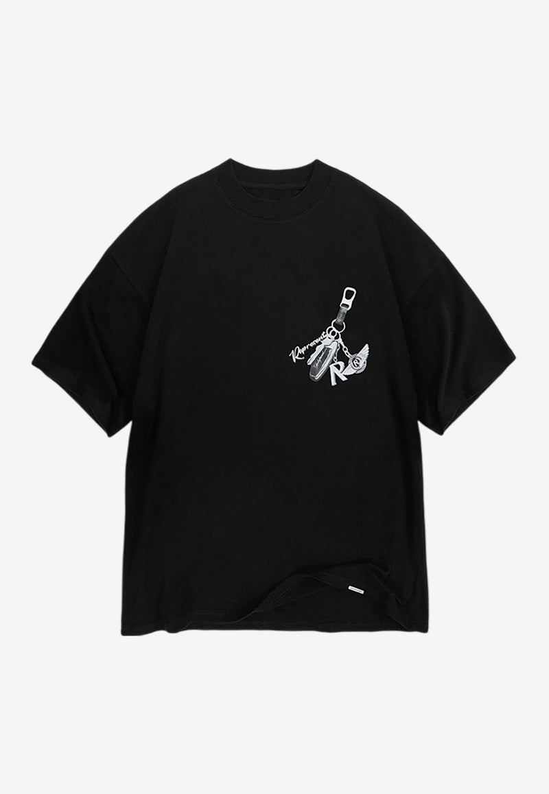 Represent Keys To The Club Printed T-shirt Black MLM4236-01BLACK