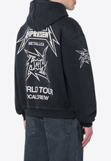 Represent X Metallica Local Crew Zip-Up Hooded Sweatshirt Black MLM4370CO/Q_REPRE-230