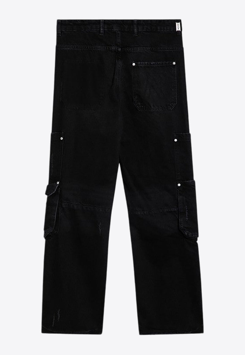 Represent Workshop Worn-Out Cargo Pants Black MLM6082CO/P_REPRE-001