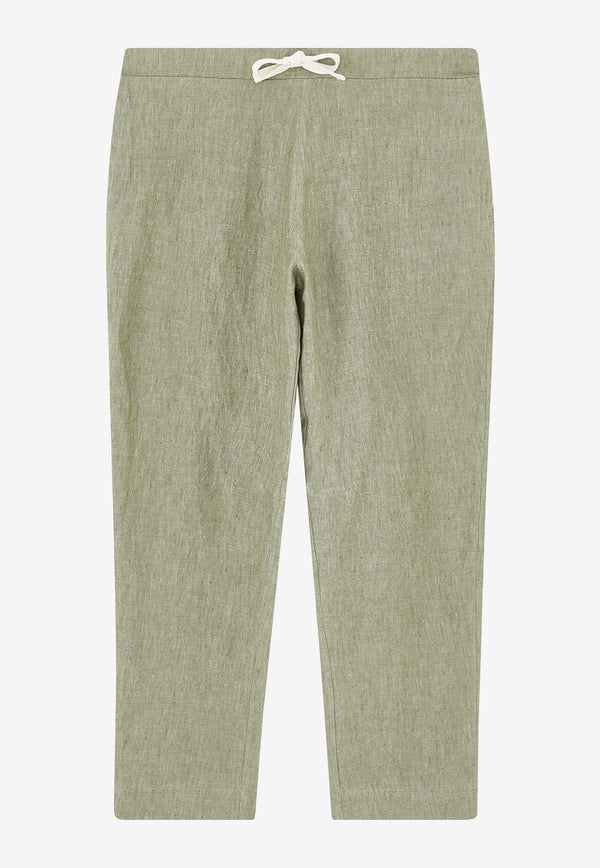 Marané Tapered Linen Pants Khaki MP-DKKHAKI