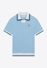 Casablanca Diamond Logo Patch Polo T-shirt Light Blue MPF24-JTP-250-02LIGHT BLUE