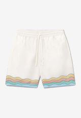 Casablanca Maison De Reve Silk Shorts MPF24-TR-012-02WHITE