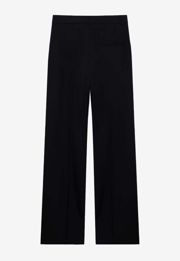 Casablanca Straight-Leg Wool Pants MPF24-TR-102-03BLACK