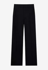 Casablanca Straight-Leg Wool Pants MPF24-TR-102-03BLACK