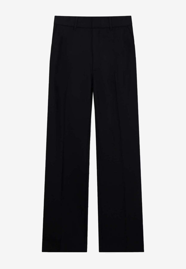 Casablanca Straight-Leg Wool Pants MPF24-TR-102-03BLACK