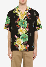 Etro Floral Print Bowling Shirt Multicolor MRIC0013AT074/O_ETRO-X0810