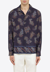 Etro Paisley Print Long-Sleeved Shirt Blue MRIC001499SPE45/O_ETRO-X0883