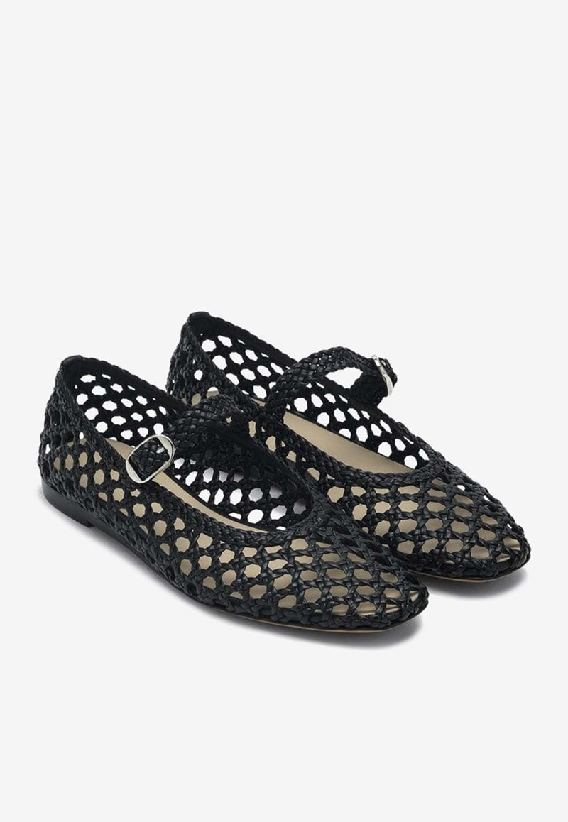 Le Monde Béryl Woven Mary-Jane Ballet Flats Black MRJWOV/Q_LEMOB-BLA