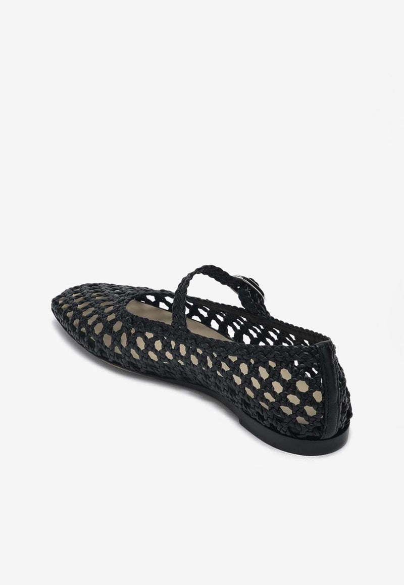 Le Monde Béryl Woven Mary-Jane Ballet Flats Black MRJWOV/Q_LEMOB-BLA