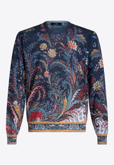 Etro Paisley Silk and Cashmere Floral Sweater MRKF0003-AK209 S9883