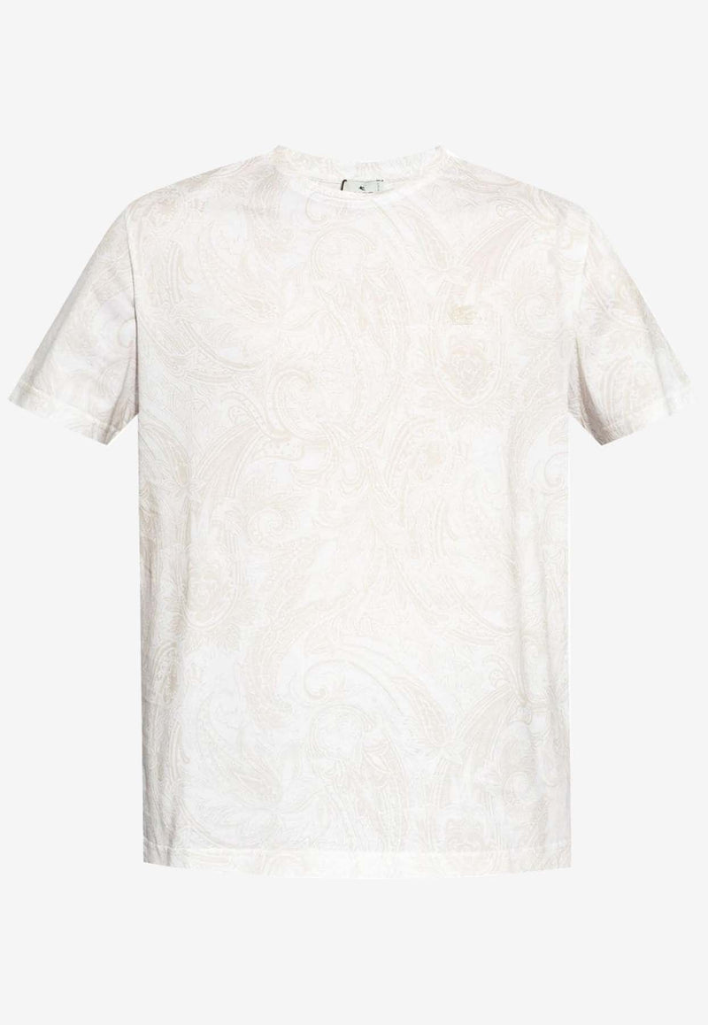 Etro Paisley Print T-shirt White MRMA0002AJ246W0800WHITE