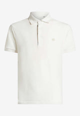 Etro Pegaso Embroidered Polo T-shirt White MRMD0005AC259W0001WHITE