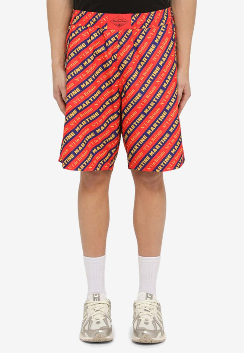 Martine Rose All-Over Logo Swim Shorts MRSS24138PL/O_MARTI-BESPRI