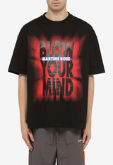 Martine Rose Blow Your Mind Crewneck T-shirt MRSS24621ACO/O_MARTI-BLBLYM