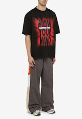 Martine Rose Blow Your Mind Crewneck T-shirt MRSS24621ACO/O_MARTI-BLBLYM