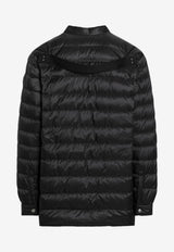 Moncler + Rick Owens Quilted Down V-neck Jacket Black MU02D2F01M4426/P_RICKO-999