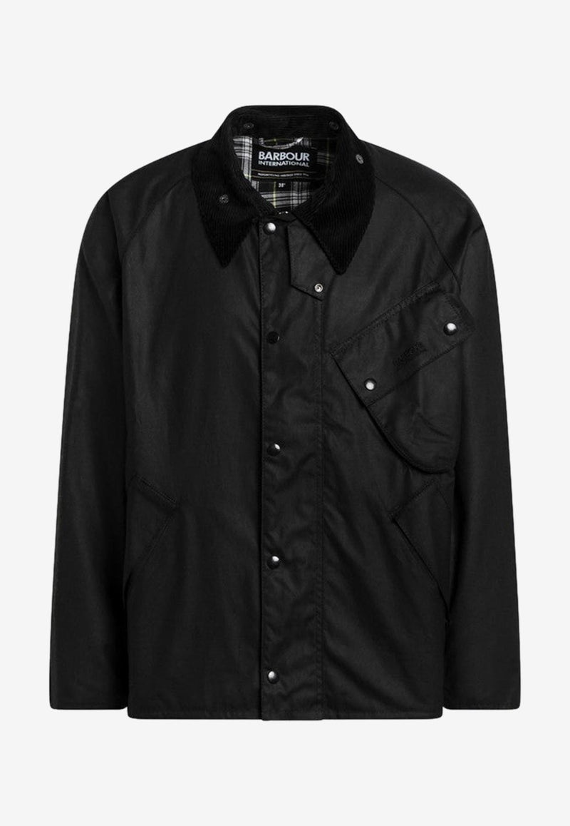 Barbour A7 Pacemaster Waxed Jacket Black MWX2379MWX/P_BARBO-BK71