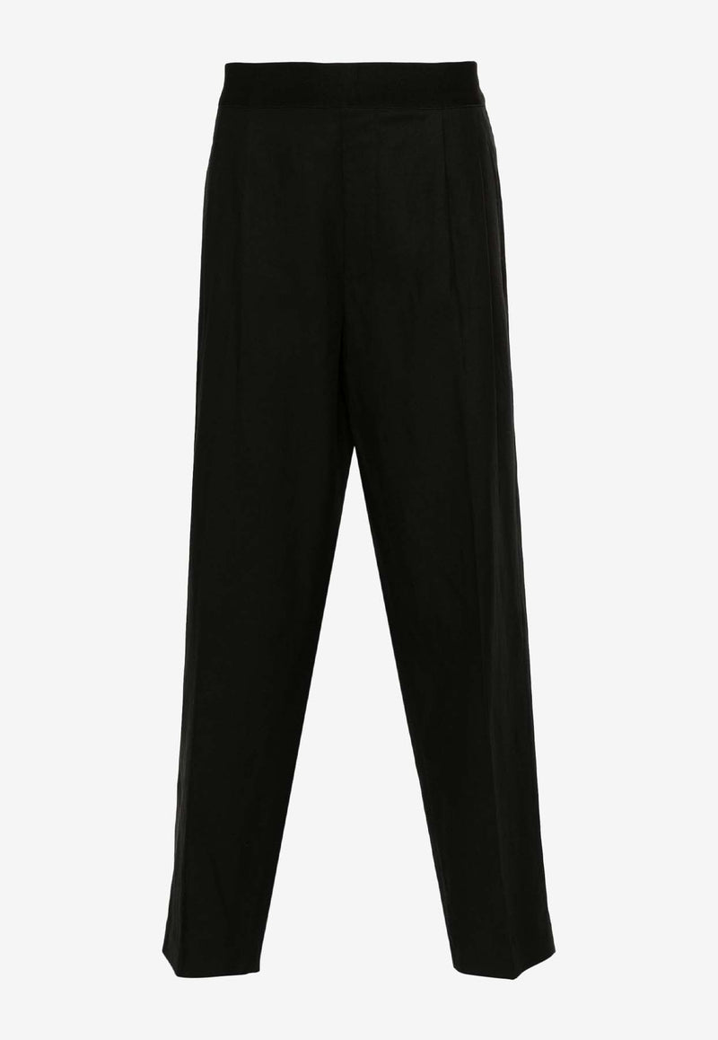 Neil Barrett Pleated Casual Pants MY30151A-Y011BLACK