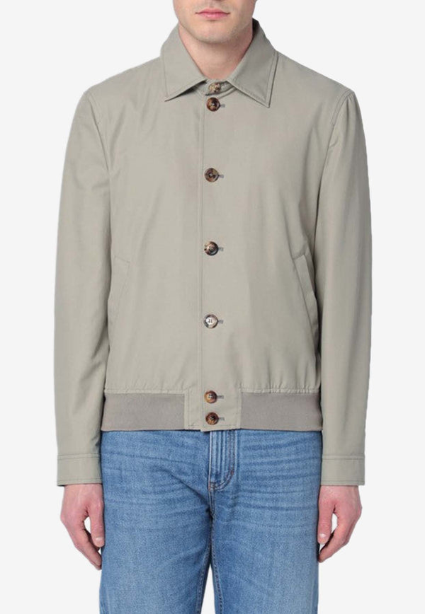 Brunello Cucinelli Buttoned Bomber Jacket MY4196407CO/Q_CUCIN-C2455