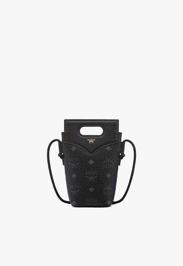 MCM Diamond Monogram Crossbody Bag Black MYZFSAK01BLACK