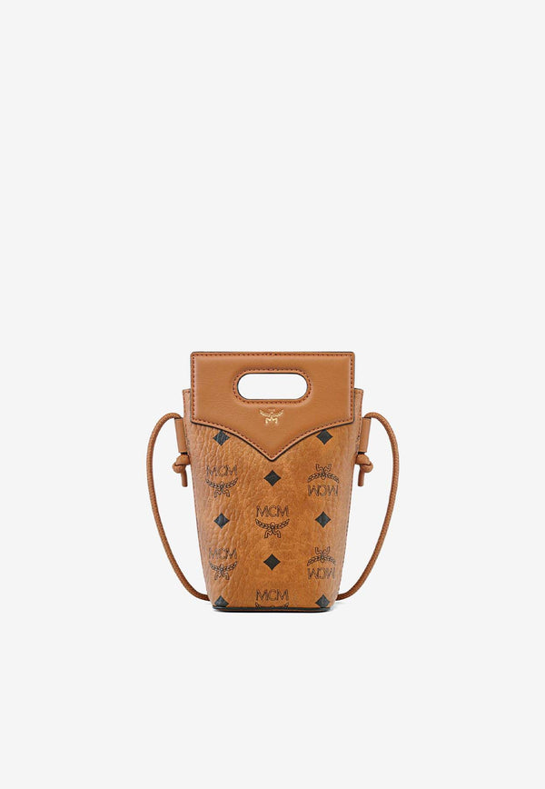 MCM Diamond Monogram Crossbody Bag Camel MYZFSAK01CAMEL