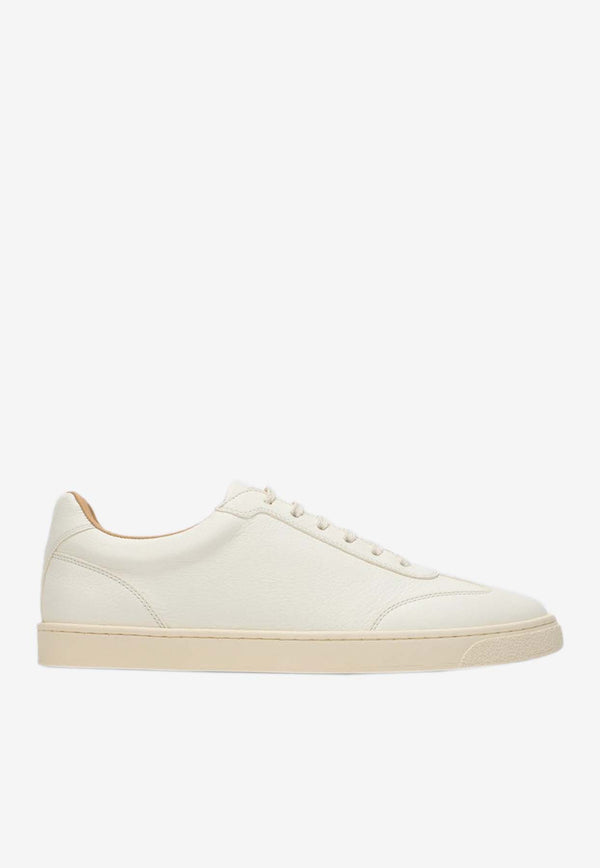 Brunello Cucinelli Leather Low-Top Sneakers Ivory MZUOLYN309LE/P_CUCIN-C6293