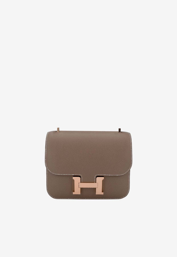 Hermès Constance 18 in Etoupe Epsom Leather with Rose Gold Hardware