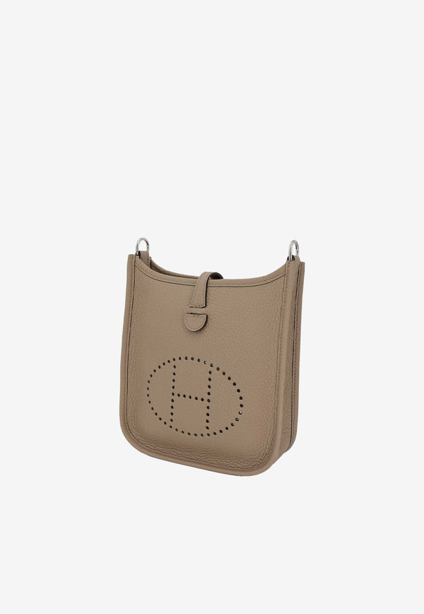 Hermès Mini Evelyne 16 Amazone in Beige Marfa Clemence Leather with Palladium Hardware