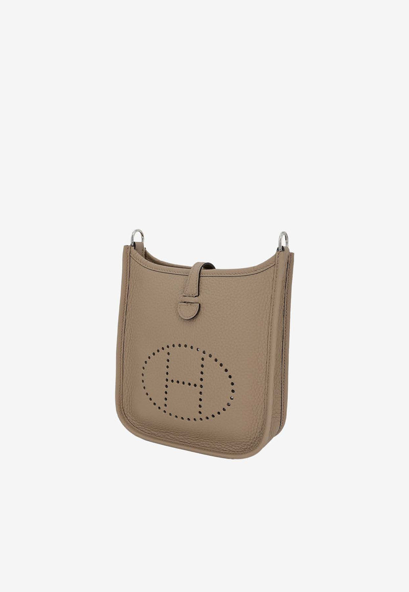 Hermès Mini Evelyne 16 Amazone in Beige Marfa Clemence Leather with Palladium Hardware