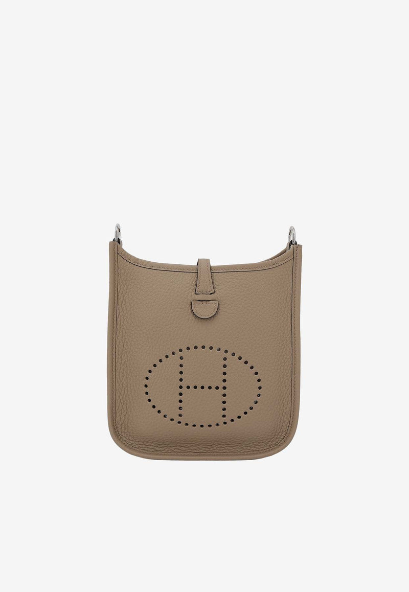 Hermès Mini Evelyne 16 Amazone in Beige Marfa Clemence Leather with Palladium Hardware