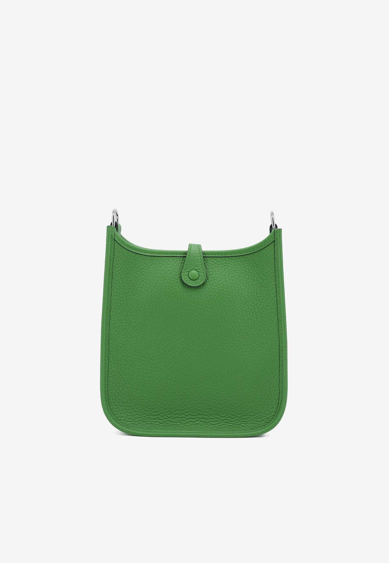 Hermès Mini Evelyne 16 Amazone in Vert Yucca Clemence Leather with Palladium Hardware