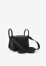 Hermès Mini Lindy 20 in Black Clemence Leather with Palladium Hardware