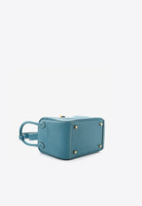 Hermès Mini Lindy 20 in New Bleu Jean Clemence with Gold Hardware