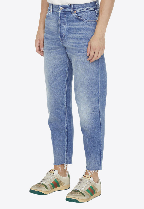 Gucci Washed-Out Slim Jeans Blue 749110-XDCJK-4447