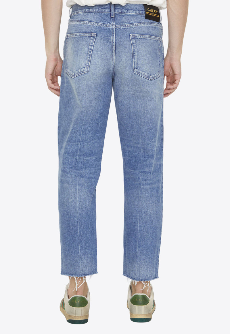 Gucci Washed-Out Slim Jeans Blue 749110-XDCJK-4447