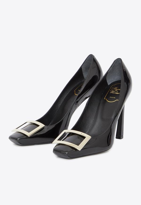 Roger Vivier Belle Vivier Trompette 100 Pumps in Patent Leather RVW40115280-D1P-B999 Black