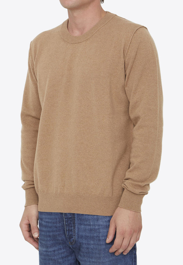 Maison Margiela Crewneck Cashmere Sweater Camel SI1HA0008-S17783-131