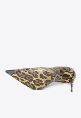 Dolce 
Gabbana Lollo 105 Leopard Print Pumps Brown CD1718-AM568-HA93M