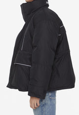 Balenciaga Logo Parka in Tech Fabric 751715-TNO19-1000 Black