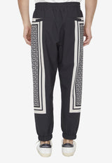 Balmain Monogram Track Pants BH1PO060XG26--EJB Black