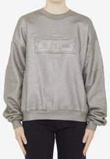 Alexander Wang Dollar Bill Crewneck Sweatshirt Silver UCC3231645--355