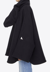 The Attico Oversized Ribbon Cape Black 237WCB26-W043-100