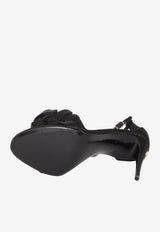 Dolce 
Gabbana Keira 105 Satin Sandals CR1620-AR572-8B956 Black