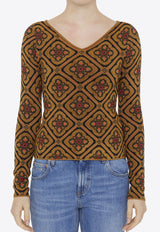 Etro Jacquard Pattern Sweater 11926-9214-1 Multicolor