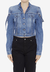 Off-White Denim Cropped Jacket OWYE048F23DEN001--4500