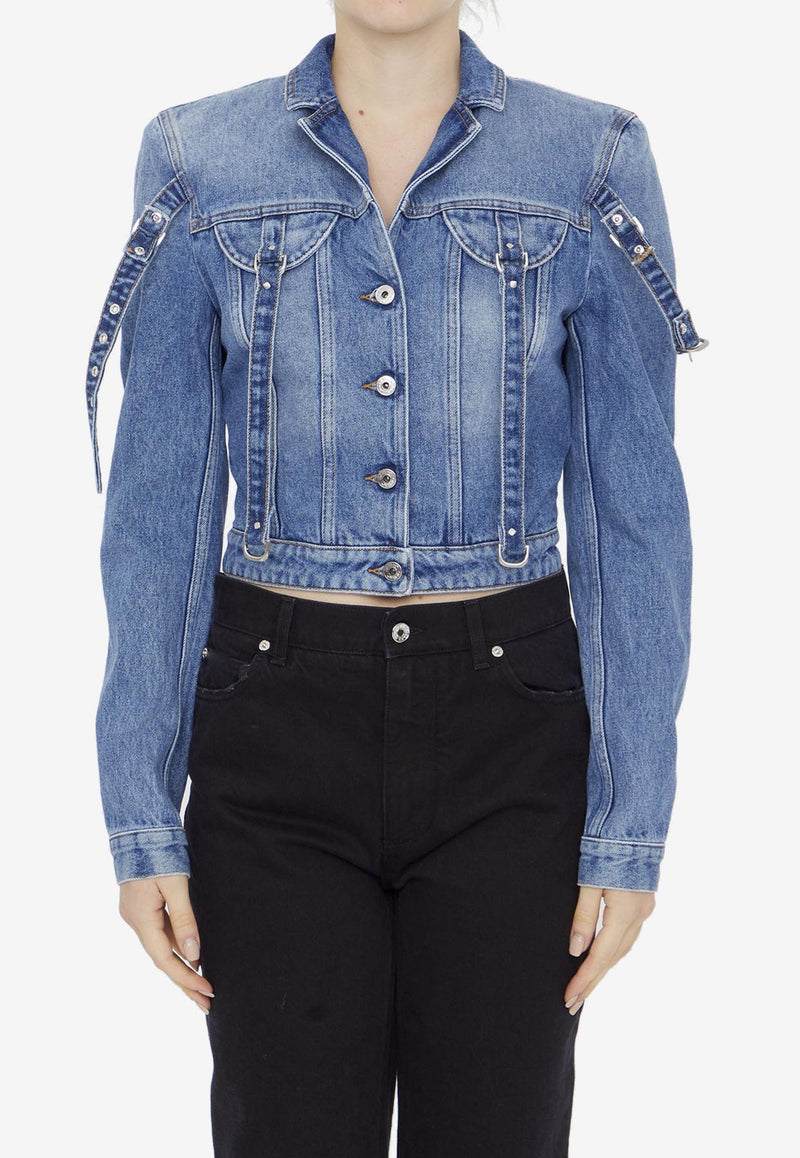 Off-White Denim Cropped Jacket OWYE048F23DEN001--4500