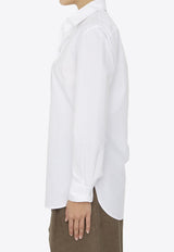 The Row Derica Long-Sleeved Shirt White 7307-W2567-WHT