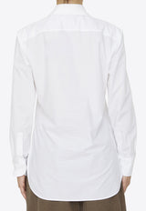 The Row Derica Long-Sleeved Shirt White 7307-W2567-WHT