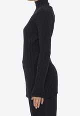 The Row Deidree Rib-Knit Sweater Black 7409-Y522-BLK