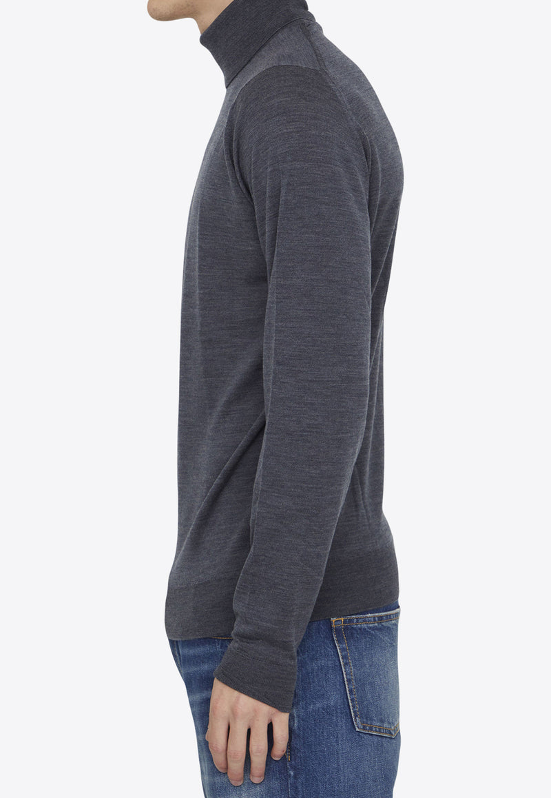 John Smedley Cherwell Merino Wool Turtleneck Sweater CHERWELL--CHARCOAL